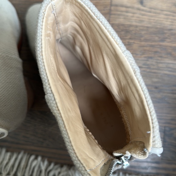 Rag & Bone boots size 9 beige canvas - Picture 4 of 6